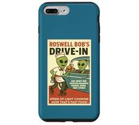 Martian Drive-In Cafe Parodia 1950's Roswell Aliens Retro Carcasa para iPhone 7 Plus/8 Plus