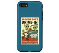 Martian Drive-In Cafe Parodia 1950's Roswell Aliens Retro Carcasa para iPhone SE (2020) / 7/8