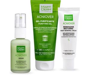 Martiderm Renovador Nocturno 40 ml + Gel Purificante 200 ml + Sérum Anti-Imperfecciones 30 ml