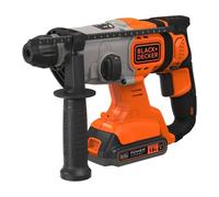 Martillo BLACK+DECKER Sds-Plus (1v Con2 Baterías 2 5ah Y maletín Black De cker)