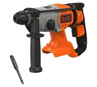 BLACK+DECKER Taladro percutor SDS-Plus a batería de 18V, energía de impacto de 1,2J, 3 modos, incluye broca para hormigón de 6mm y caja del kit, BCD900B-XJ
