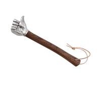 Martillo con forma de puño de acero inoxidable con mango de madera para el hogar al aire libre, camping, adorno decorativo, regalo multifuncional, martillo en forma de puño