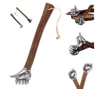 Martillo con forma de puño de acero inoxidable, martillo de puño, martillos de acero inoxidable con mango de madera maciza, herramientas multiusos para manualidades y herramientas, herramienta