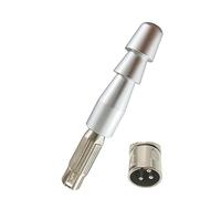 Martillo conector macho XLR de 3 pines a 3 para sierra alternante, adaptador de modificación de maquinaria de movimiento, máquina Vac-U-Lock, etc. Plata