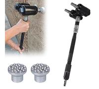 Martillo de abujardar neumático con mango largo y perilla de interruptor para texturizar piedra y hormigón e 6-8 m2/h, distancia entre cabezales de 4 cm (24)