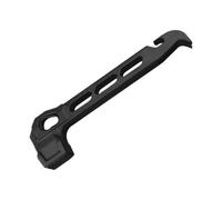 Martillo de acampada de PE con orificio extractor de estacas, martillo portátil ultraligero, ligero for estacas de acampada, clavijas for tienda, clavos for jardín(B Black)