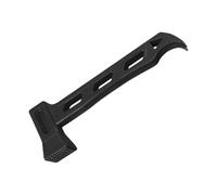 Martillo de acampada de PE con orificio extractor de estacas, martillo portátil ultraligero, ligero for estacas de acampada, clavijas for tienda, clavos for jardín(A Black)
