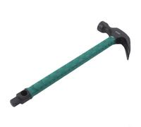 Martillo de acero de alto carbono con 4 tamaños de zócalo para la instalación de tornillos de expansión para aire acondicionado con extracción de clavos en forma de V (335 mm)