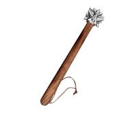 Martillo de acero inoxidable con forma de puño para el hogar, coche, acampar al aire libre, mango de madera, artesanía decorativa ornamental, herramienta de mano para camping al