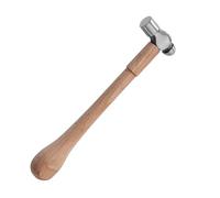 Martillo de bola con mango de madera, martillo de bola de acero al carbono para golpear metalurgia, construcción, carpintería, herramienta de carpintería
