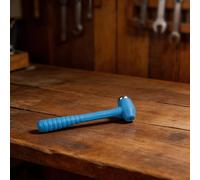 Martillo de cabeza de goma compacto con base de metal empotrada para un funcionamiento silencioso en kits de modelos, montaje electrónico y reparaciones para aficionados