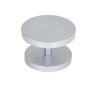 Martillo de café en polvo de doble cara de aluminio no corrosivo para amantes del café Barista Home Brewing 51 mm 58 mm (Plata)