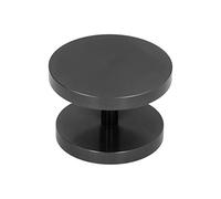 Martillo de café en polvo de doble cara de aluminio no corrosivo para amantes del café Barista Home Brewing 51 mm 58 mm (Negra)