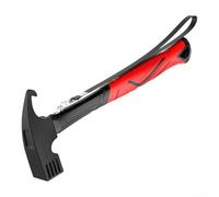 Martillo de camping, mazo de clavijas de tienda de campaña resistente con garra para estacas de suelo al aire libre, herramienta de lanzamiento de aluminio ligero con extractor (A)