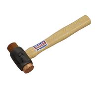 Martillo De Cobre/De Cuero De Fuego Sealey 1.5Lb Mango De Nogal CRF15