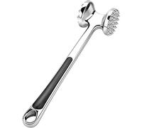 Martillo de comida de acero inoxidable ablandadores de carne de doble cara para carne, martillo portátil de carne de res