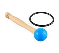 Martillo de Cuenco Tibetano, de Tambor de Madera Cómodo Al Tacto con Anillo de Goma para el Rendimiento (Azul)