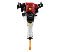 Martillo de demolición, 4 tiempos, 37,7 cc, 1,2 kw, 8500 r/min, con depósito de combustible de 0,65 l, de bajo consumo, interruptor en T, para trabajos de piedra, asfalto y árboles, 16,5 kg