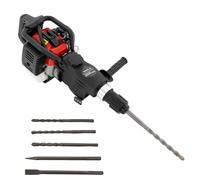 Martillo de demolición de gasolina, 33 CC, 2 tiempos, con 3 brocas y depósito de combustible, martillo cincelador moderno de 30 J, martillo perforador de 1000 W, martillo triturador de hormigón