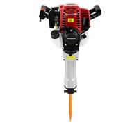 Martillo de demolición de gasolina de 37,7 cc, 1,2 kW, 4 tiempos, 8500 rpm, multifunción, frecuencia de impacto, 1100-1800 golpes, 0,47 l/kWh, trituradora de martillos para trituración de piedras