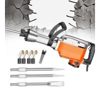 Martillo de demolición, kit de triturador de hormigón eléctrico resistente para perforación y rotura de pavimento