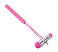 Martillo de Examen Neurológico de Metal, Doble Cabeza, Rosa | Agarre Antideslizante Estable, Mango Ergonómico y Equilibrado, para Evaluación Física y Pruebas de Reflejos