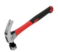 Martillo de garra con ranura for tarjeta, herramienta manual multifunción for carpintería, mango rojo(Color 3)