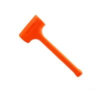 Martillo de goma con disparos de acero integrados para uso resistente a las chispas y sin rebote con mango antideslizante diseñado para golpear de forma segura (1.5 libras)
