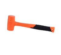 Martillo de goma de 2 libras, martillo portátil de piel dura que no rebota para instalación, herramienta multiusos para golpear