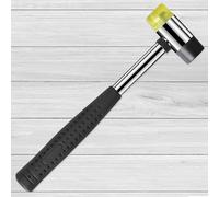 Martillo de goma de 25 mm para herramientas de suelo de tablones de vinilo | Mazo ligero de doble cara para hacer joyas de cuero y suelos con un mango antideslizante para impactos suaves