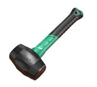 Martillo de goma maciza, cabeza elástica para instalación de azulejos, tareas de soplado suave, agarre antideslizante para pisos, camping, carpintería (B)