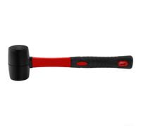 Martillo de goma para asientos de cuentas de esquina de yeso, fijación de tablero trasero y alineación de costura del subsuelo con mango de fibra de vidrio (8 onzas)