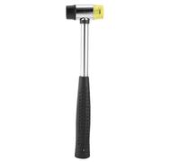 Martillo de goma profesional de doble cara mazo herramienta de artesanía de cuero con cabeza desmontable con mango de acero para tallar cuero carpintería y proyectos de bricolaje