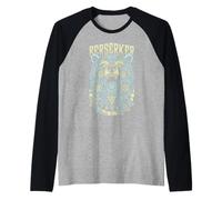 Martillo de Hacha de Guerrero Vikingo, Oso Berserker, mitología nórdica Camiseta Manga Raglan