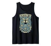 Martillo de Hacha de Guerrero Vikingo, Oso Berserker, mitología nórdica Camiseta sin Mangas