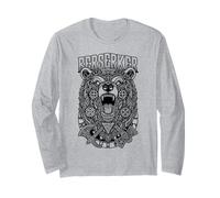 Martillo de Hacha de Guerrero Vikingo, Oso Berserker, mitología nórdica Manga Larga