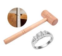 Martillo de Joyería, Pequeño Martillo de Madera para Reparación de Joyas, Herramienta de Joyero para Oro Plata Platino, Mango Largo, Ideal para Bricolaje y Reparaciones Domésticas