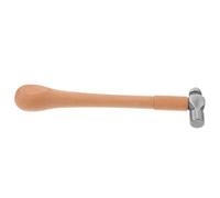 Martillo de Joyero Mango de Madera Mini y Cabeza Redonda | Acero y Madera, Cabeza Lisa Plana, Agarre Antideslizante, para Anillos, Metales Blandos y Banco
