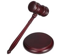 Martillo De Juez De Madera Martillo de subasta Martillos de juez Construcción de madera Sonido audible Diseño tradicional Reuniones en la sala del tribunal Para Juez, Abogado