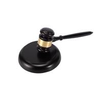 Martillo De Juez De Madera Mazo de madera for subastas de juez con bloque de sonido for abogados, jueces y subastas. Trabajo manual. Para Juez, Abogado