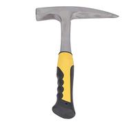 Martillo de ladrillo con mango de goma Martillo de pico de pato puntiagudo geológico de acero al carbono de impacto para medición de dureza de roca y uso profesional (S)