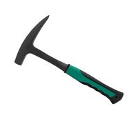 Martillo de ladrillo de acero forjado con agarre antideslizante y ejes de fibra de vidrio, accesorios para mejoras del hogar y tareas geológicas, martillo de eje de fibra de vidrio