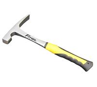 Martillo de ladrillo forjado, martillo de roca en forma de cincel, agarre de reducción de golpes, ganzúa geólogo, 33 onzas de borde cincel, martillo de mampostería 2.2 libras