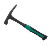 Martillo de ladrillo geológico profesional con mango de fibra de vidrio y agarre de goma antideslizante para astillado y fósiles