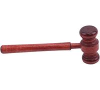 Martillo de madera hecho a mano, martillo de subasta, martillo de juez vintage, accesorios y accesorios de ropa, durabilidad y practicidad del color de la foto