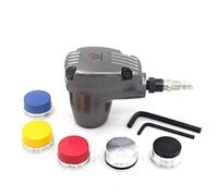 Martillo de palma de aire, martillos automáticos, martillo neumático de mano, golpe muerto, 1000 tiempos, con 6 puntas, cabezales de martillo de diferentes durezas para reparación corporal, montaje de