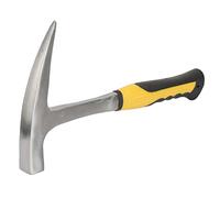 MARTILLO DE PICO DE PATO DE LADRILLO DE ESTUDIO GEOLÓGICO DE BOCA PLANA DE DOBLE CABEZA MANGO DE GOMA DE ACERO CON ALTO CARBONO TRATADO TÉRMICAMENTE PARA MEDIR LA DUREZA DE LA ROCA (S 100x40x0,3