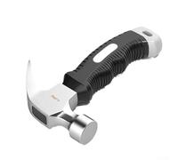 Martillo de pie de oveja de 8 onzas para tareas de martillo de cuerno con mango ergonómico y soporte magnético para clavos para carpintería y montaje eficientes (A)