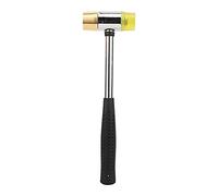 Martillo de plástico para guitarra amarillo con cabeza de latón y caucho, accesorio para instrumentos musicales de ukelele para la instalación de trastes, herramienta de precisión