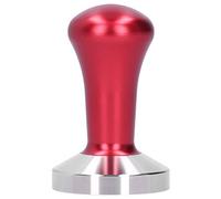 Martillo de presión manual para polvo de fondo plano, diseño ergonómico de primera calidad para baristas y entusiastas del café, hecho de acero inoxidable 304 y aleación de (Roja)